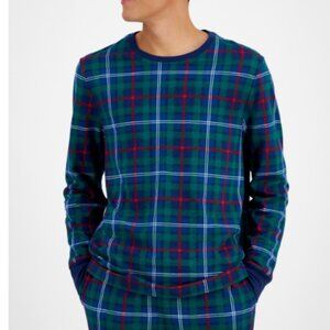 Holiday Lane Women's Family Plaid Cotton Pajama Top Size L 22286